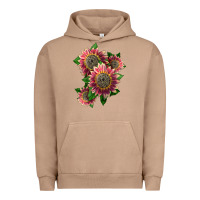 Pigment Burro 4 crimson blaze sunflower Urban Hoodie - LillyAllenDesigns