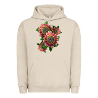 4 Crimson Blaze Sunflower Urban Hoodie | Teevron