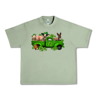 Oil Green st patricks farm animals truck Urban Heavy Tee - Jasminsmagicworld