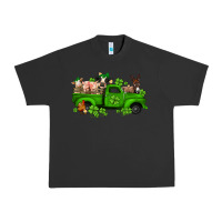 Pigment Black st patricks farm animals truck Urban Heavy Tee - Jasminsmagicworld