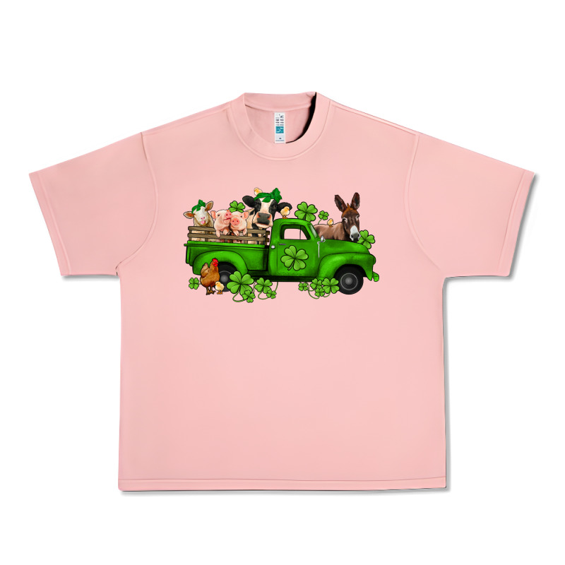 St Patricks Farm Animals Truck Urban Heavy Tee by Jasminsmagicworld | Teevron