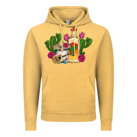 Vintage Mustard mexican tequila gnomes guitar roses cactus serape Vintage Hoodie - Artiststas