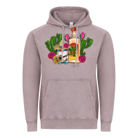 Vintage Zinc mexican tequila gnomes guitar roses cactus serape Vintage Hoodie - Artiststas