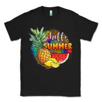 Black hello summer pineapple Classic Tee - JahusDesignShop
