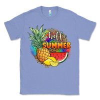 Colony Blue hello summer pineapple Classic Tee - JahusDesignShop