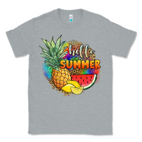 Heather Grey hello summer pineapple Classic Tee - JahusDesignShop