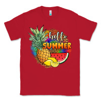 Red hello summer pineapple Classic Tee - JahusDesignShop