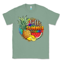 Sage hello summer pineapple Classic Tee - JahusDesignShop