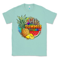 Seafoam hello summer pineapple Classic Tee - JahusDesignShop