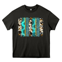 Asphalt gemstone sunflower cowhide brushstroke Heavy Core Tee - AdoDesignShop
