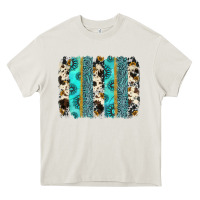 Gemstone Sunflower Cowhide Brushstroke Heavy Core Tee | Teevron