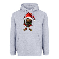 Heather Grey afro santa gnomes Heavyweight Hoodie - FaDigitalArtStudio
