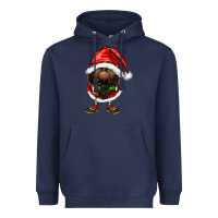 Navy afro santa gnomes Heavyweight Hoodie - FaDigitalArtStudio
