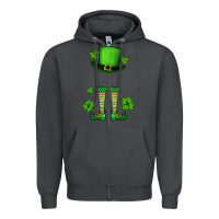Smoke Custom name St. Patrick's leprechaun Zipper Hoodie - OliviaCreatesArt