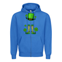 True Royal Custom name St. Patrick's leprechaun Zipper Hoodie - OliviaCreatesArt