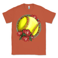 Copper Western Softball With Roses Classic Tee - LillyAllenDesigns