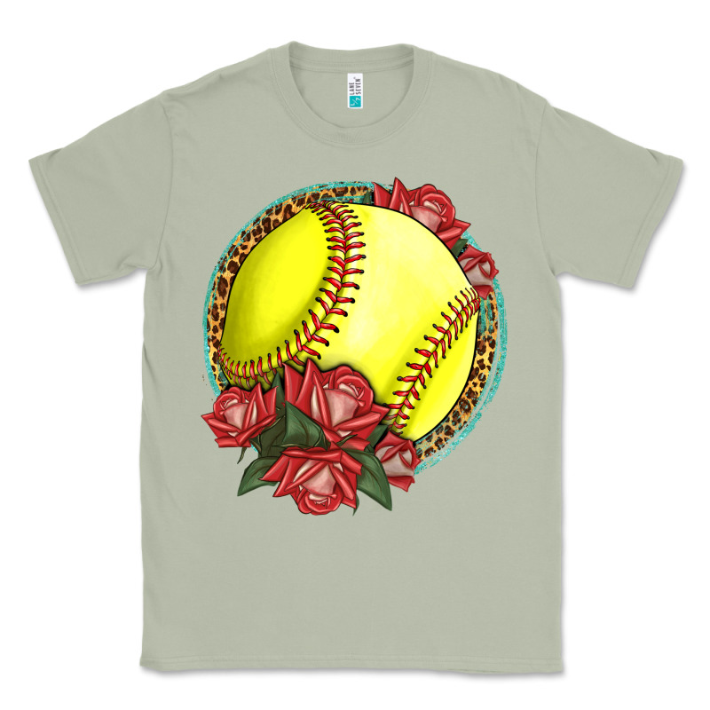 Western Softball With Roses Classic Tee by LillyAllenDesigns | Teevron