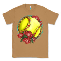 Toasted Coconut Western Softball With Roses Classic Tee - LillyAllenDesigns