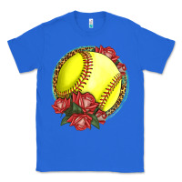 True Royal Western Softball With Roses Classic Tee - LillyAllenDesigns