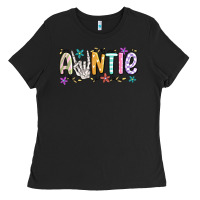 Black auntie Ladies Tee - MaliasSmallBusiness