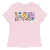 Bubblegum Pink auntie Ladies Tee - MaliasSmallBusiness