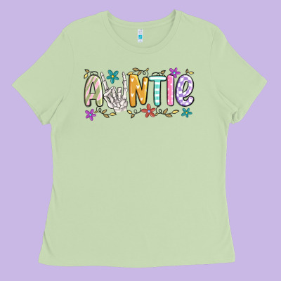 Auntie Ladies Tee Designed By Maliassmallbusiness