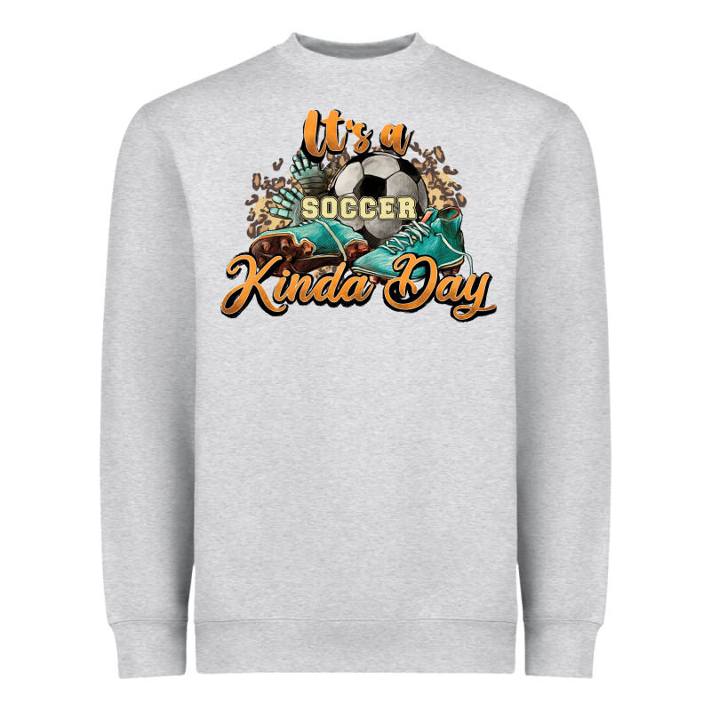 It's A Soccer Kinda Day Heavyweight Sweatshirt by HowdyJamesFarm | Teevron