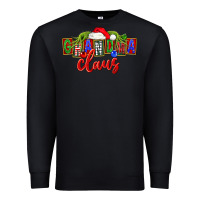 Black Christmas Grandma Claus Premium Sweatshirt - FaDigitalArtStudio