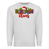 Dove Grey Christmas Grandma Claus Premium Sweatshirt - FaDigitalArtStudio
