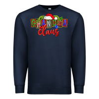 Navy Christmas Grandma Claus Premium Sweatshirt - FaDigitalArtStudio