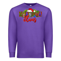 Purple Christmas Grandma Claus Premium Sweatshirt - FaDigitalArtStudio
