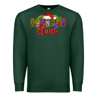 Sports Green Christmas Grandma Claus Premium Sweatshirt - FaDigitalArtStudio