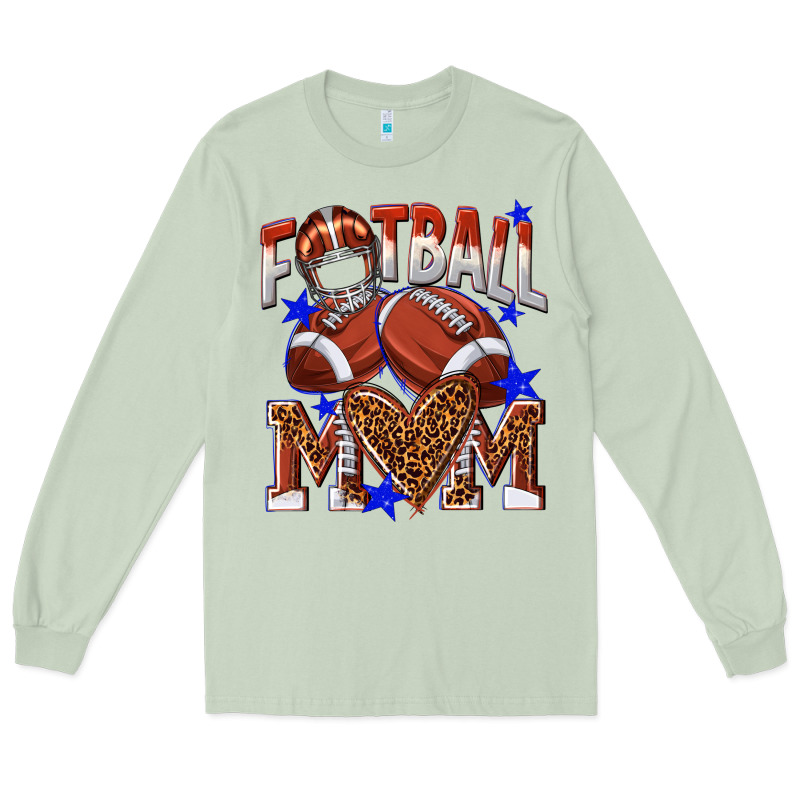 American Football Mom Long Sleeve Tee by NancyCooperArtShop | Teevron