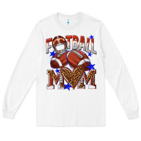 White American Football Mom Long Sleeve Tee - NancyCooperArtShop