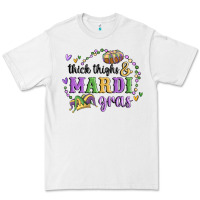 White thick thighs mardi gras Premium Tee - MaliasSmallBusiness