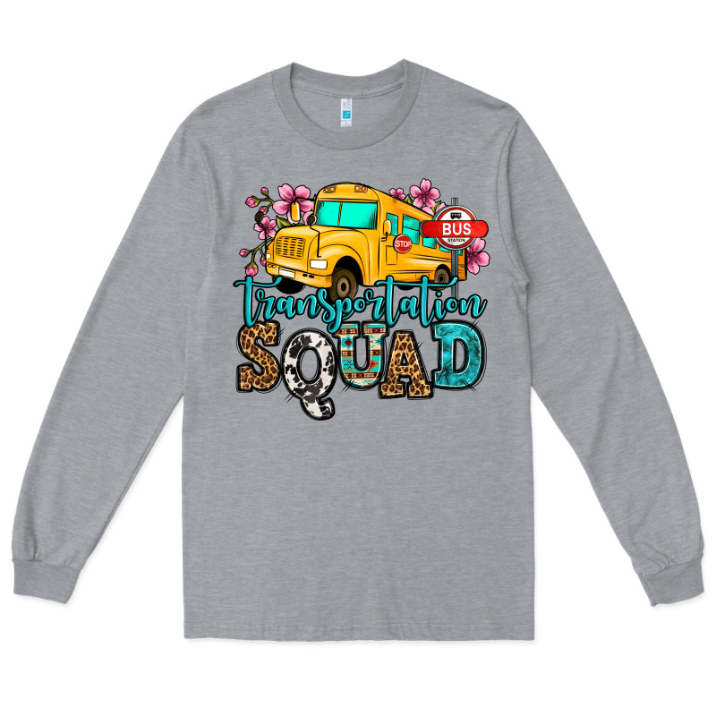 Transportation Squad School Bus Long Sleeve Tee by Jasminsmagicworld | Teevron
