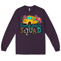 Plum transportation squad school bus Long Sleeve Tee - Jasminsmagicworld