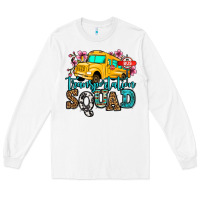 White transportation squad school bus Long Sleeve Tee - Jasminsmagicworld