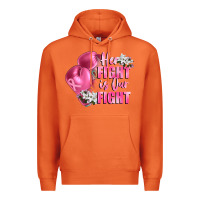 Carrot her fight is our fight Breast cancer awareness Premium Hoodie - FaDigitalArtStudio