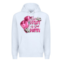 White her fight is our fight Breast cancer awareness Premium Hoodie - FaDigitalArtStudio