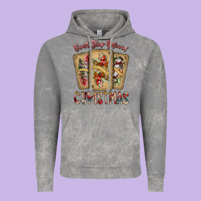 Dont Stop Believin Christmas Vintage Hoodie Designed By Sublimationcraftshop