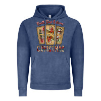 Vintage Denim dont stop believin christmas Vintage Hoodie - SublimationCraftShop