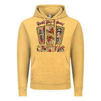 Vintage Mustard dont stop believin christmas Vintage Hoodie - SublimationCraftShop