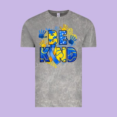 Down Syndrome Be Kind Vintage Tee Designed By Artiststas