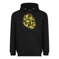 Black camouflage patch 3 Heavyweight Hoodie - BundleAndBundleShop