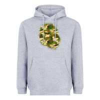 Heather Grey camouflage patch 3 Heavyweight Hoodie - BundleAndBundleShop