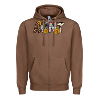 Chestnut aunt Zipper Hoodie - OliviaCreatesArt