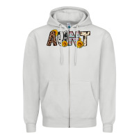 Dove Grey aunt Zipper Hoodie - OliviaCreatesArt