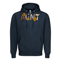 Navy aunt Zipper Hoodie - OliviaCreatesArt