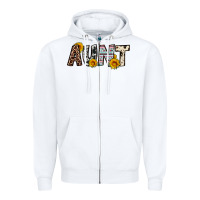 White aunt Zipper Hoodie - OliviaCreatesArt
